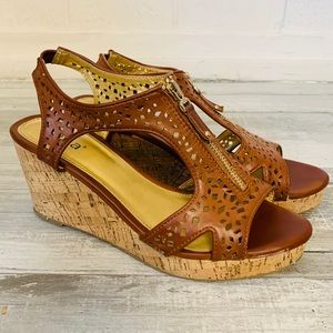 Diba wedged zip-up Sandals